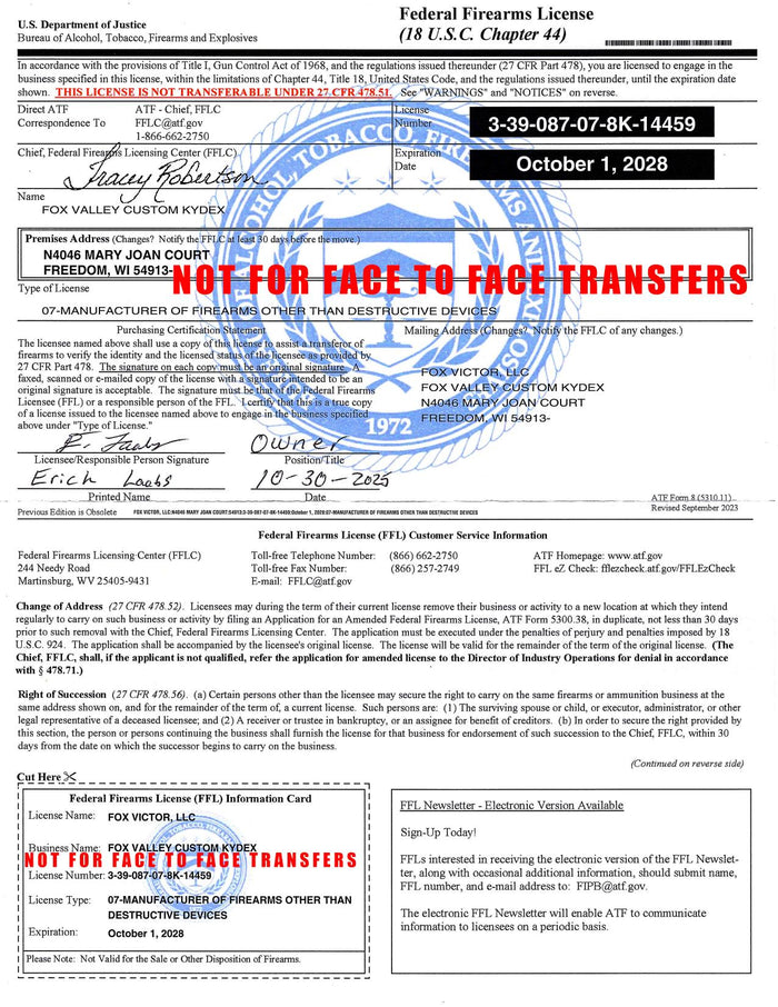 FFL Transfers & Background Checks