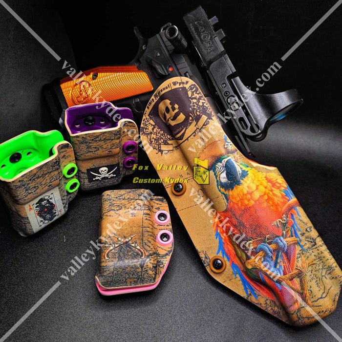 CZ Pirate Parrot Holster and Art Matching Magazine Set