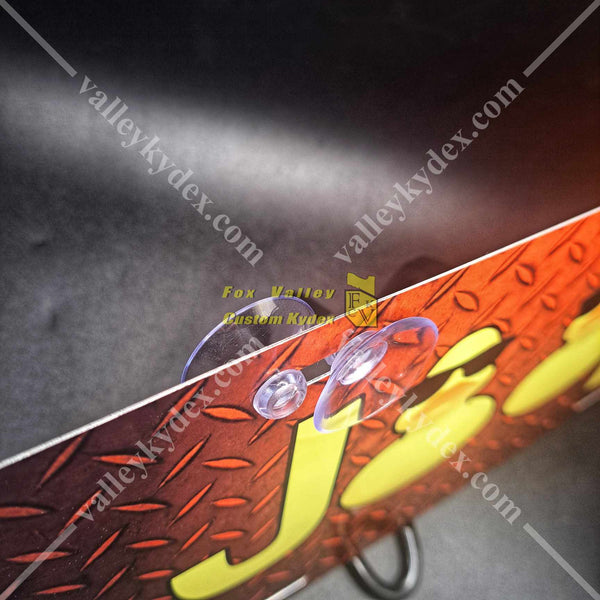 Jeep Duck Vanity Plate - Orange Dual Side Mounting